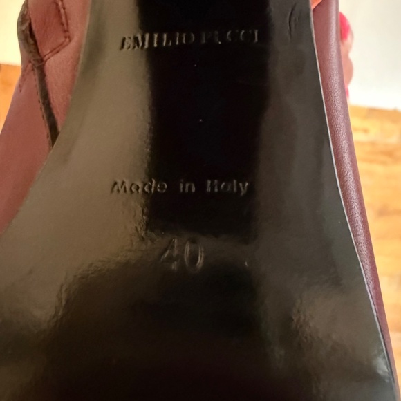 New never used Emilio Pucci knee high heeled boots - Picture 5 of 13